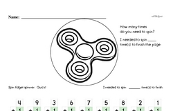Adding 1 to a 2-digit number - with a fidget spinner