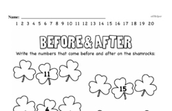 First Grade Addition Worksheets - Patterns of 1 More Worksheet #9