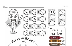 First Grade Addition Worksheets - Addition within 10 Worksheet #47