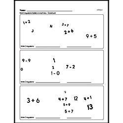 Free 1.OA.D.8 Common Core PDF Math Worksheets Worksheet #11