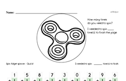 Adding 1 to a 1-digit number - with a fidget spinner