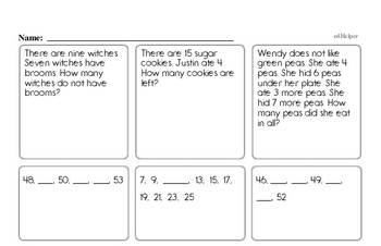 First Grade Math Worksheets Free Printable Math Pdfs Edhelper Com