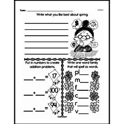 First Grade Addition Worksheets Worksheet #155