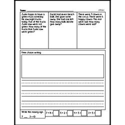 First Grade Addition Worksheets Worksheet #40