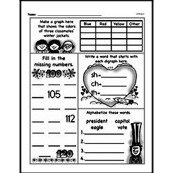 first grade data worksheets collecting and organizing data edhelper com