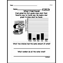 First Grade Data Worksheets - Data Word Problems Worksheet #6