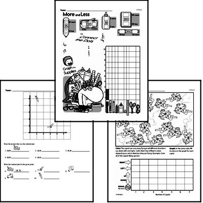 Data - Graphing Mixed Math PDF Workbook for First Graders