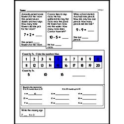 First Grade Data Worksheets Worksheet #35
