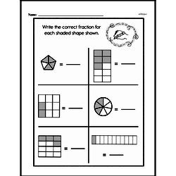 First Grade Fractions Worksheets - Fractions and Parts of a Set Worksheet #2