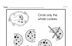 First Grade Fractions Worksheets - Fractions and Parts of a Set Worksheet #15
