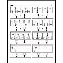 First Grade Fractions Worksheets - Fractions and Parts of a Set Worksheet #1