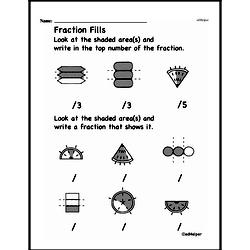 First Grade Fraction Worksheets Worksheet #11
