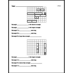 First Grade Geometry Worksheets - Area Worksheet #1