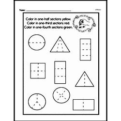 First Grade Geometry Worksheets Worksheet #18