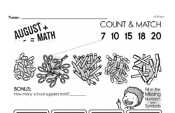 First Grade Math Challenges Worksheets - Puzzles and Brain Teasers Worksheet #62