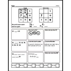 First Grade Math Challenges Worksheets - Puzzles and Brain Teasers Worksheet #1