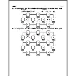 First Grade Math Challenges Worksheets - Puzzles and Brain Teasers Worksheet #7