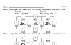 First Grade Math Challenges Worksheets - Puzzles and Brain Teasers Worksheet #7