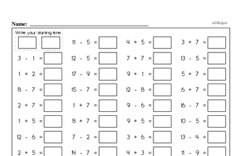 free first grade pdf math worksheets edhelpercom