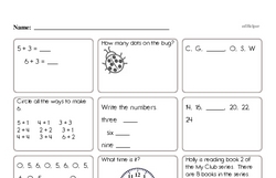 Math Facts Mixed Review Page