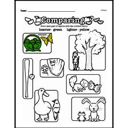 First Grade Measurement Worksheets - Measurement and Comparisons Worksheet #21