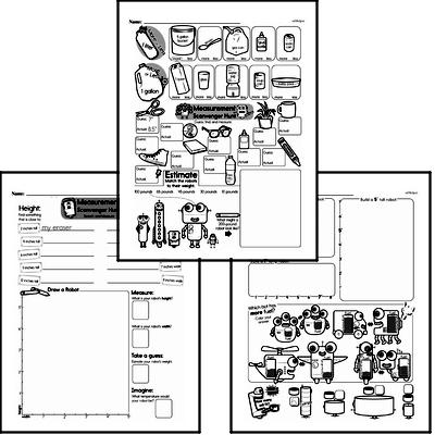 Measurement - Systems of Measurement Workbook (all teacher worksheets - large PDF)