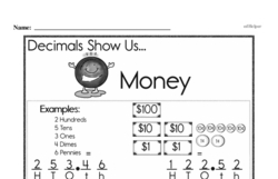 First Grade Money Math Worksheets - Adding Money Worksheet #13