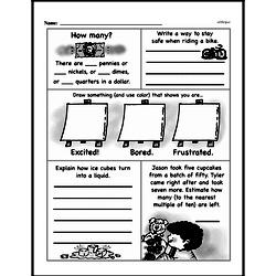 First Grade Money Math Worksheets - Dimes Worksheet #2