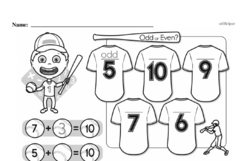Money Math - Dollars Mixed Math PDF Workbook for First Graders