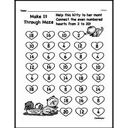 First Grade Number Sense Worksheets - Numbers 0 to 10 Worksheet #48