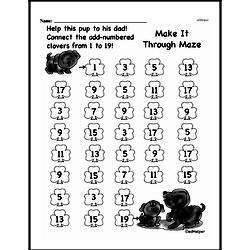 First Grade Number Sense Worksheets - Numbers 0 to 10 Worksheet #14
