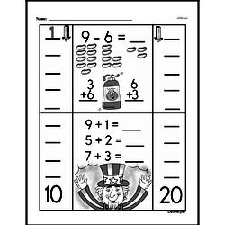 First Grade Number Sense Worksheets - Numbers 0 to 10 Worksheet #112