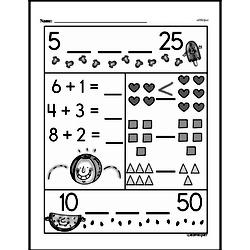 First Grade Number Sense Worksheets - Numbers 0 to 10 Worksheet #96