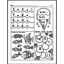 First Grade Number Sense Worksheets - Numbers 0 to 10 Worksheet #68