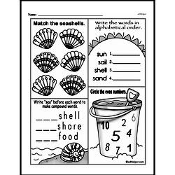 First Grade Number Sense Worksheets - Numbers 0 to 10 Worksheet #125