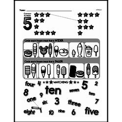 First Grade Number Sense Worksheets - Numbers 0 to 10 Worksheet #47
