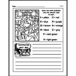 First Grade Number Sense Worksheets - Numbers 11 to 20 Worksheet #31