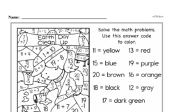 First Grade Number Sense Worksheets - Numbers 11 to 20 Worksheet #31