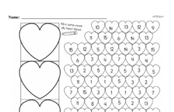 First Grade Number Sense Worksheets - Numbers 11 to 20 Worksheet #26