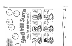 First Grade Number Sense Worksheets - Powers of Ten Worksheet #1