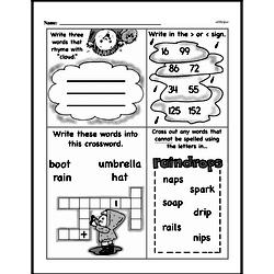 First Grade Number Sense Worksheets - Two-Digit Numbers Worksheet #87