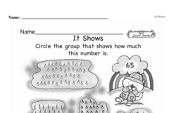 First Grade Number Sense Worksheets - Two-Digit Numbers Worksheet #47