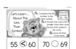 First Grade Number Sense Worksheets - Two-Digit Numbers Worksheet #37