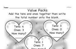 First Grade Number Sense Worksheets - Two-Digit Numbers Worksheet #11