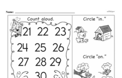First Grade Number Sense Worksheets - Two-Digit Numbers Worksheet #94