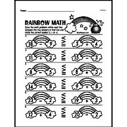 First Grade Number Sense Worksheets - Two-Digit Numbers Worksheet #65