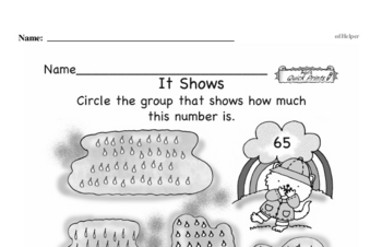 Number Sense - Two-Digit Numbers Workbook (all teacher worksheets - large PDF)