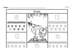 First Grade Number Sense Worksheets - Two-Digit Numbers Worksheet #7