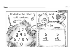 First Grade Number Sense Worksheets - Two-Digit Numbers Worksheet #83