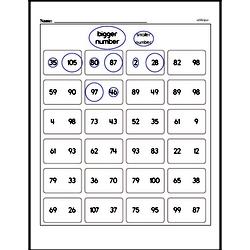 first grade number sense worksheets two digit numbers edhelpercom